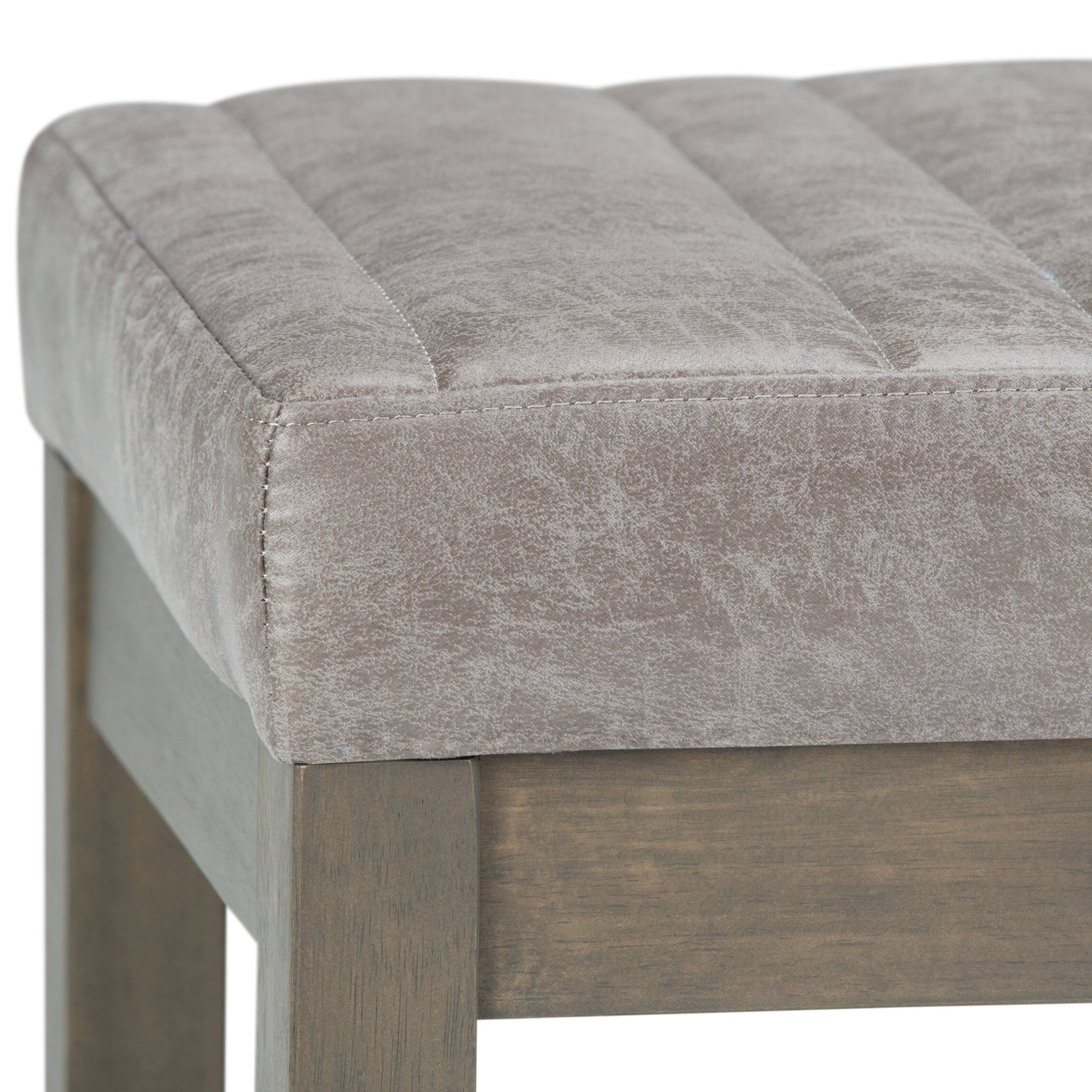 Alt View 14. Simpli Home - Casey Ottoman Bench - Distressed Grey Taupe.