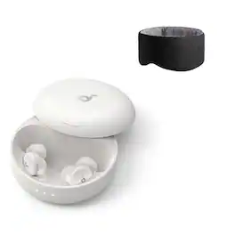 Soundcore - Sleep A30 by Anker Sleep Earbuds with Breescape Cooling Eye Mask,Smart Active Noise Cancelling Sleep Headphones - Lunar White