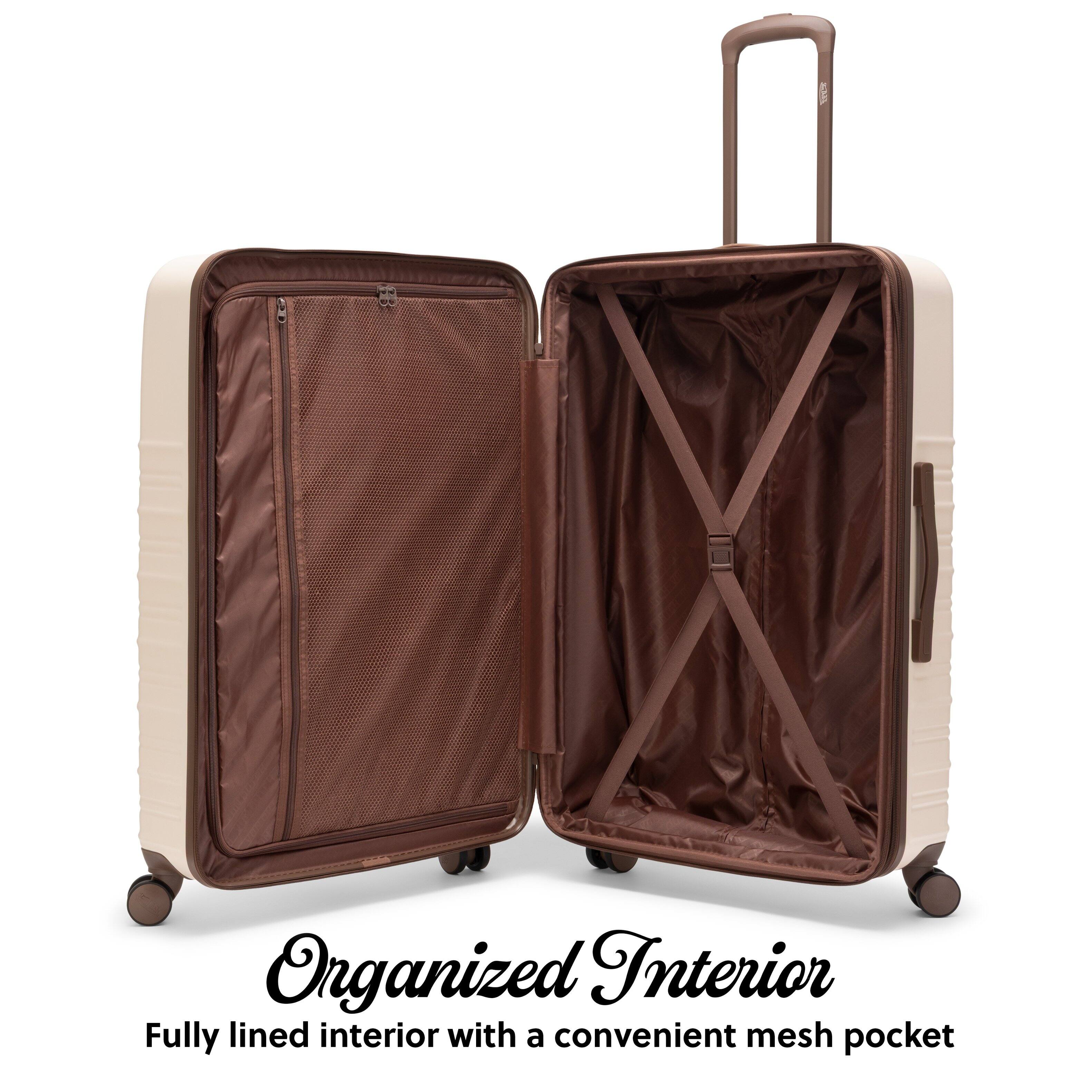 Von Dutch Retro Trek 3 Piece Expandable Hardside Spinner Luggage