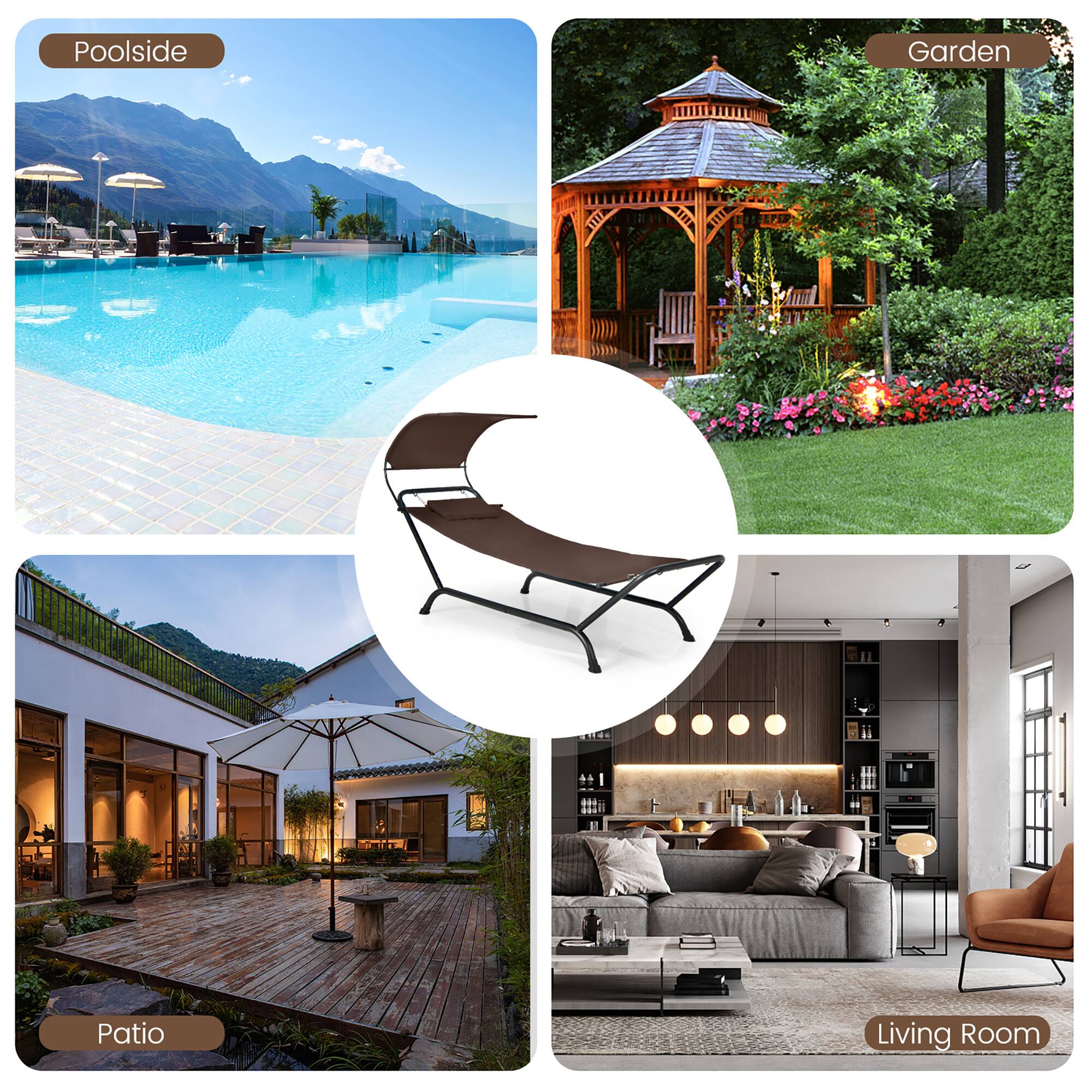 Poolside, Garden, Patio, Living Room