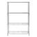 Angle. Honey-Can-Do - 4-Tier Heavy-Duty Adjustable Shelving Unit - Chrome.
