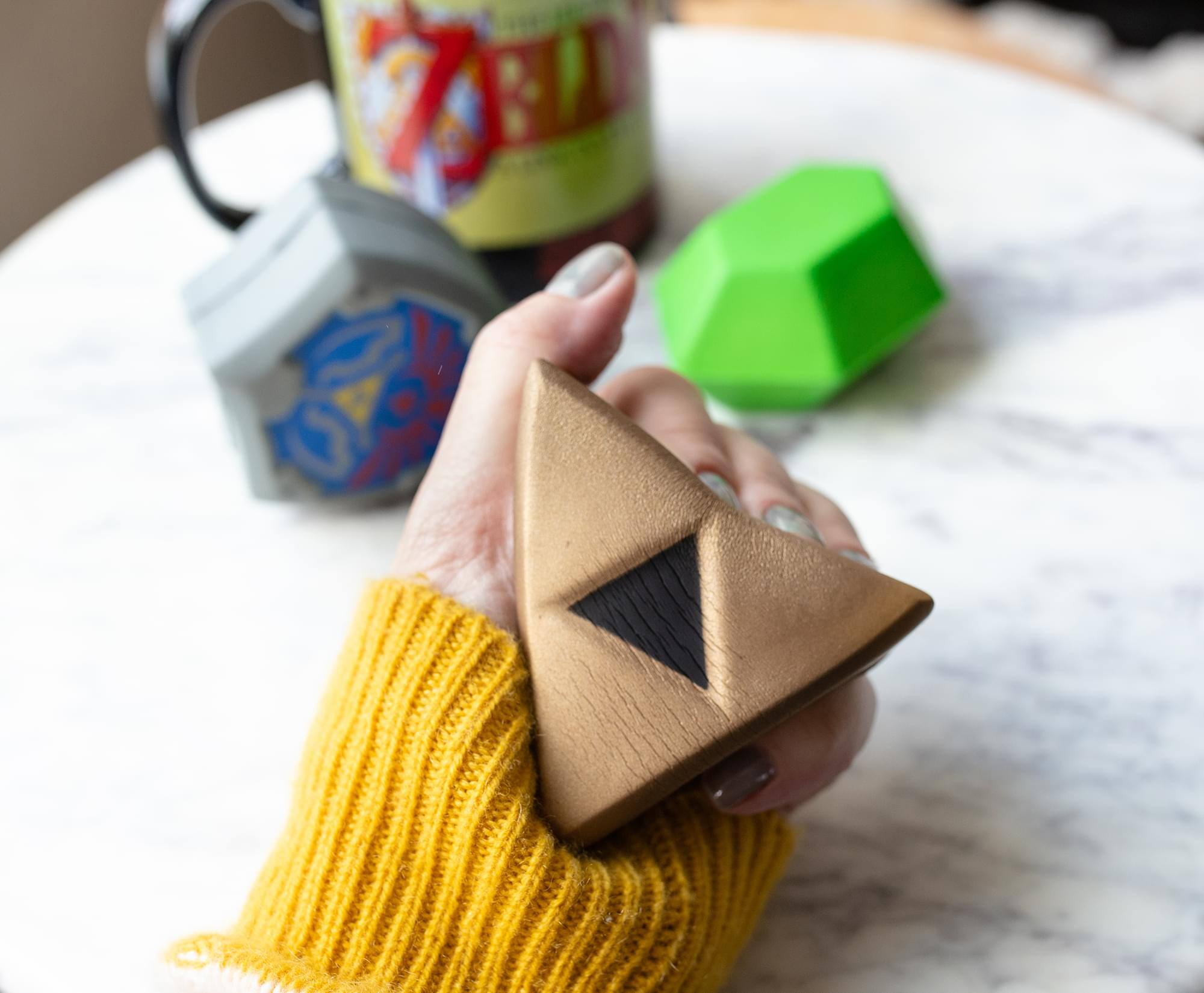 Alt View 2. Paladone - The Legend of Zelda Foam Stress Ball | Triforce - Yellow.