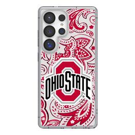Keyscaper - NCAA - Ohio State Buckeyes Paisley Galaxy Clear Case - S23 Ultra - Multicolor