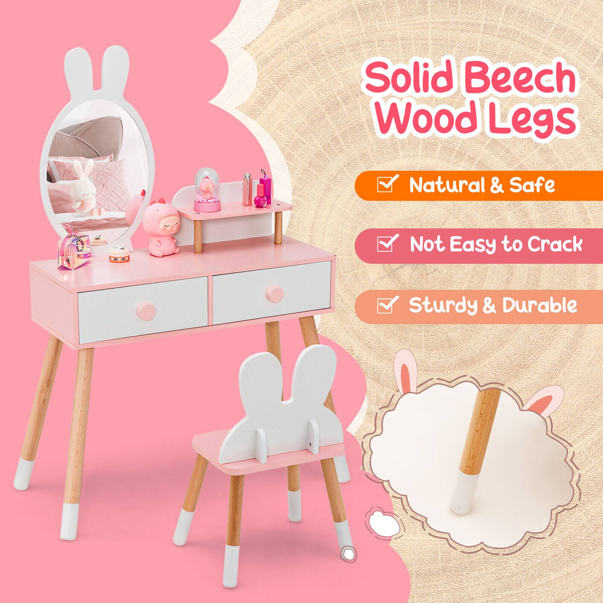 Solid Beech Wood Legs

- Natural & Safe
- Not Easy to Crack
- Sturdy & Durable