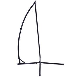 Sunnydaze - X-Base Powder-Coated Steel Hammock Chair Stand - 82 in - Black