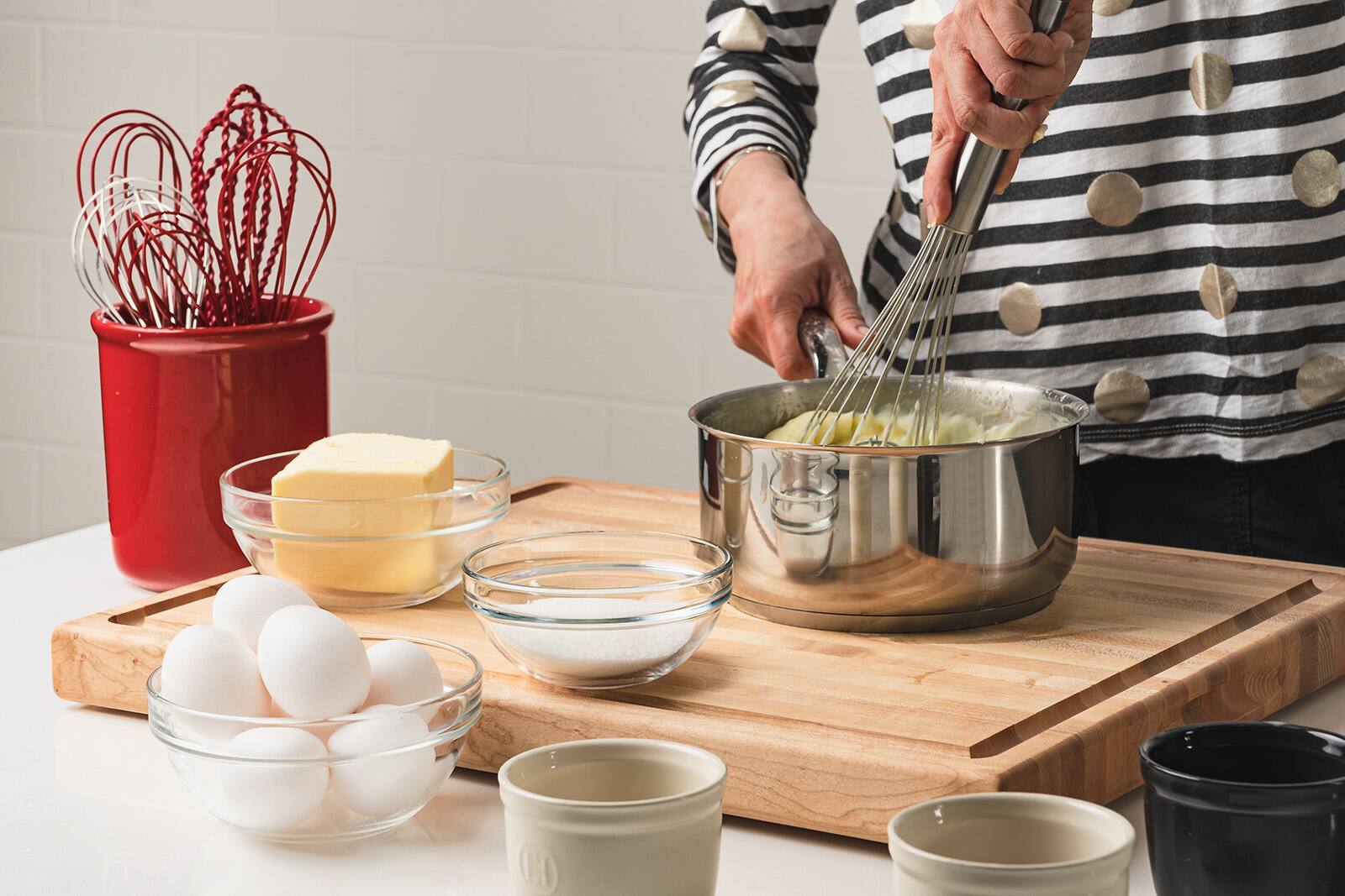 Alt View 4. Cuisipro - 12 Inch Stainless Steel Balloon Whisk Ball Solid Handle - Silver.