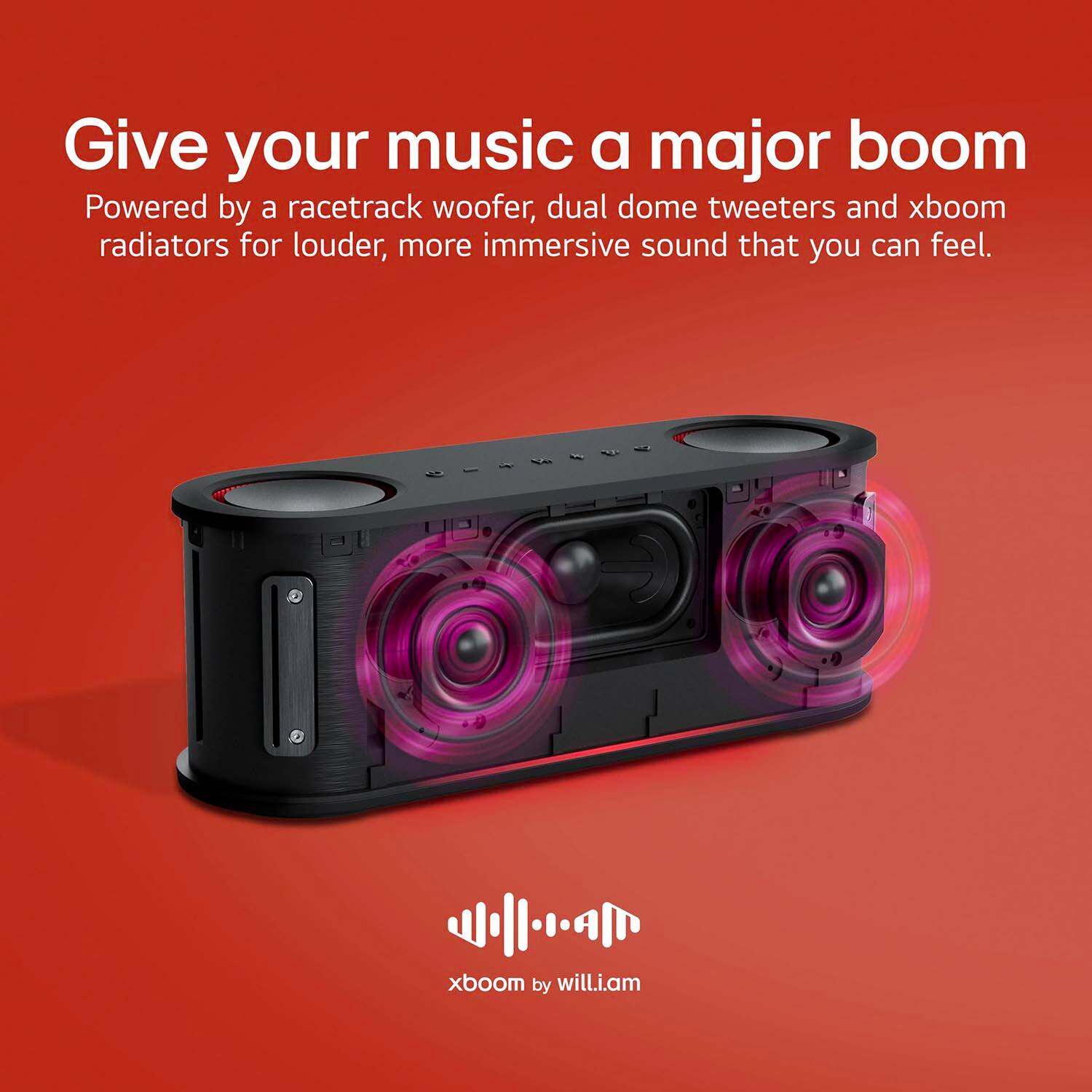 LG Xboom Bounce Core Portable Bluetooth Speaker BOUNCEC.AUS Black