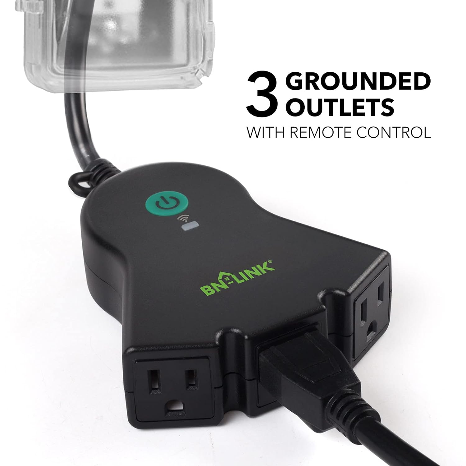 3 GROUNDED OUTLETS WITH REMOTE CONTROL  
BN-LINK