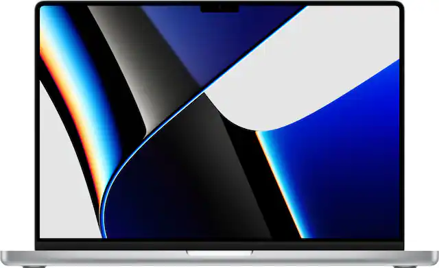 Front. Apple - Apple MacBook Pro 16-Inch "M1 Pro" 10 CPU/16 GPU 16 GB - 1 TB SSD SILVER - Silver.