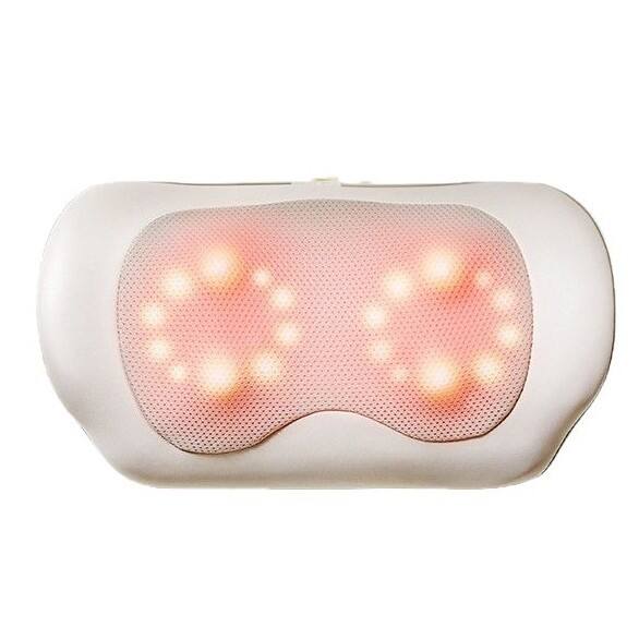 Front. Cluzine - Multifunctional Cervical Massage Pillow with Deep Kneading & Heat for Neck Shoulder Waist Home Use.