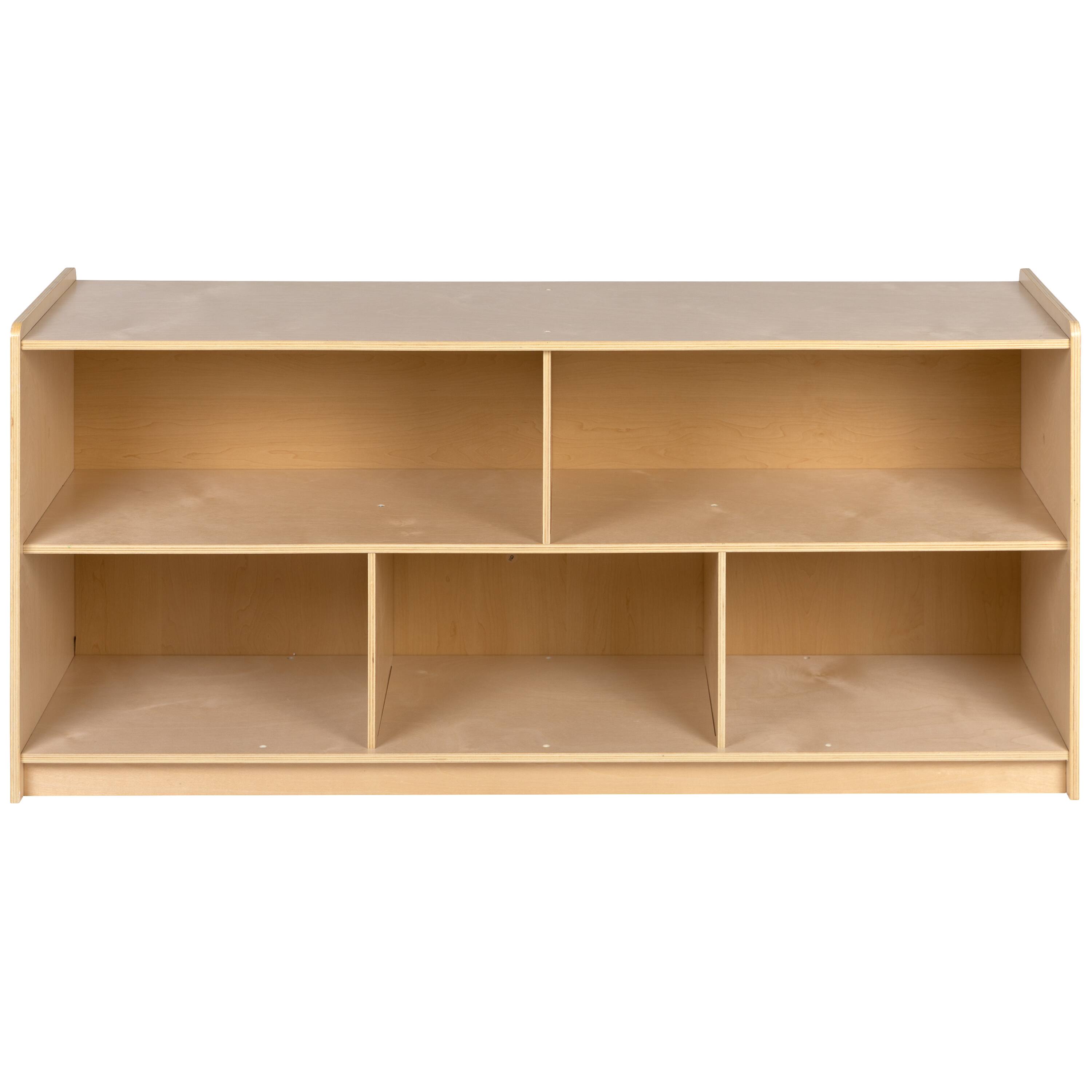 Alt View 8. Emma + Oliver - Wooden School Classroom Storage Cabinet/Cubby for Commercial or Home Use - Natural.