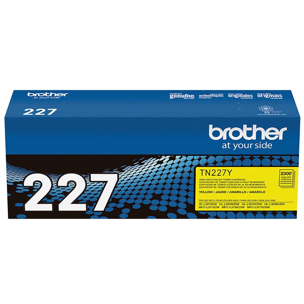 Brother at your side 227 TN227Y 2300 I - - LD CE on TONER CARTRIDGE / CARTOLICAN DE TUM A INDEMENTO CARTUCHO T FONE OLODO - - TO RENGIMENTO YELLOW / JAUNE / AMARILLO J AMARELO FORUNE WITAL POUR ... - ATE UN CON PARA u OM HL-L3210CWV HL-13230COW HL-43270COW L3290COW MFG-L3710CW MFC-L3750CDW MFC-L3770CDW