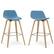 Angle. Simpli Home - Randolph Bentwood Counter Height Stool (Set of 2) - Medium Blue.