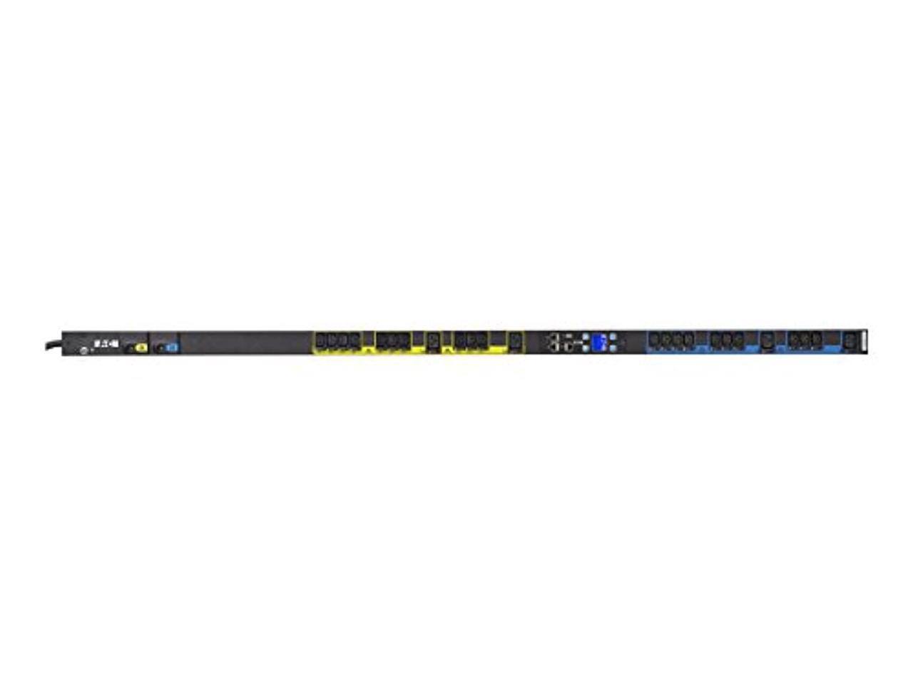 Alt View 10. Eaton - Eaton Managed Rack PDU 5.76 kW max 200-240V 24A 24 Outlet Single-Phase PDU - Switched - NEMA L6-30P - 20 x IEC 60320 - Black Powder Coat.