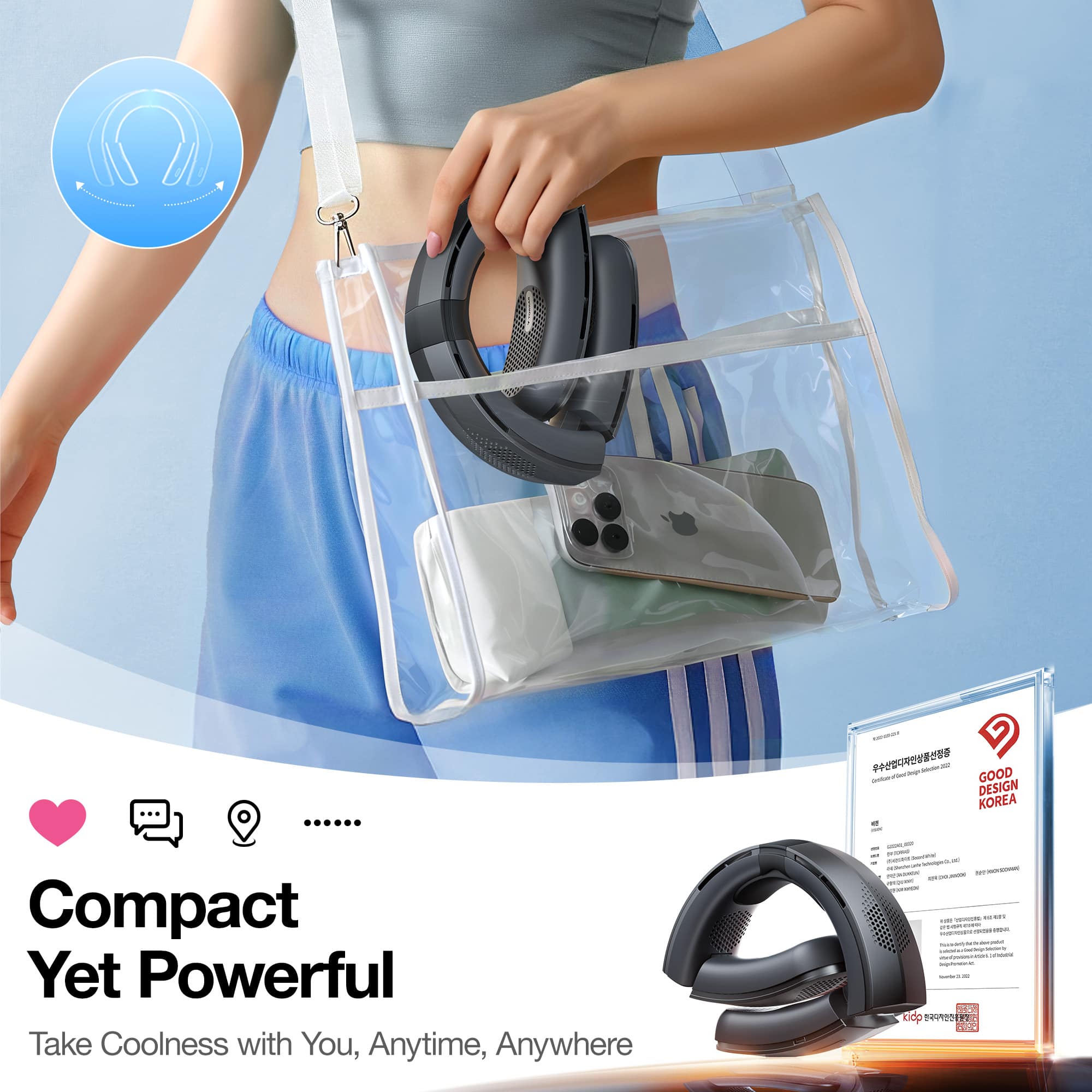 Compact Yet Powerful Take Coolness with You, Anytime, Anywhere.