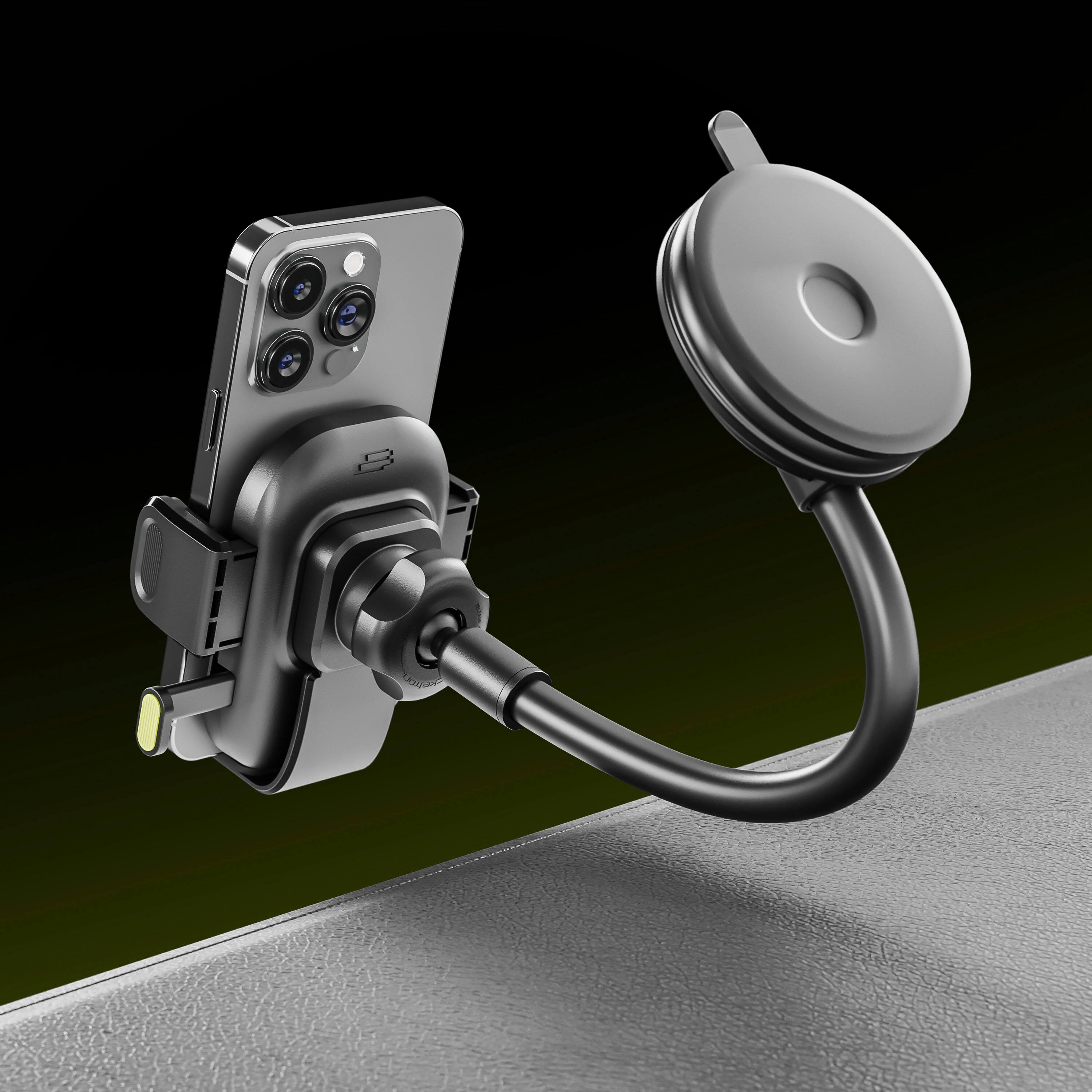 Alt View 13. Bracketron - OneClick Flex Window, Dash & Vent Mount - Black.