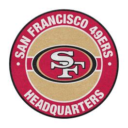 Imperial - San Francisco 49ers Round Headquarters Rug - Red