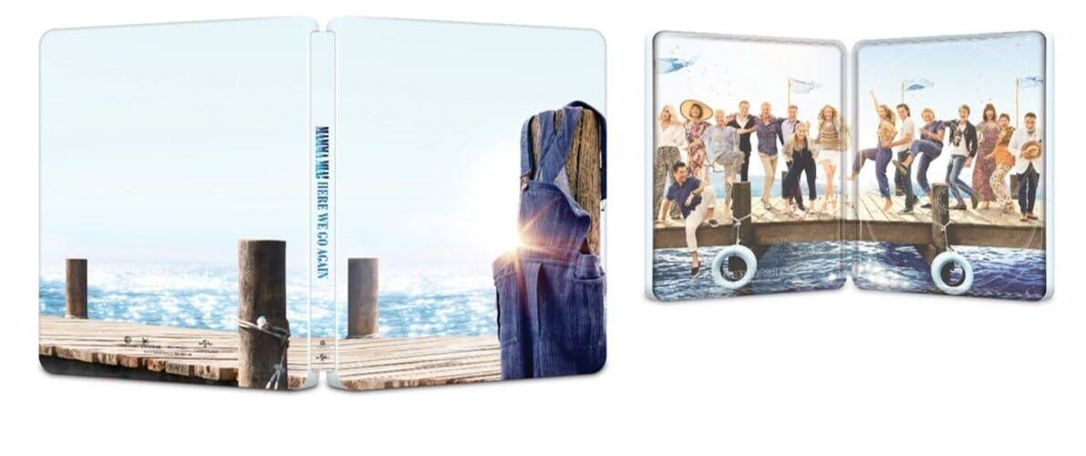 Angle. Mamma Mia! Here We Go Again (Steelbook + Digital) [Blu-ray].