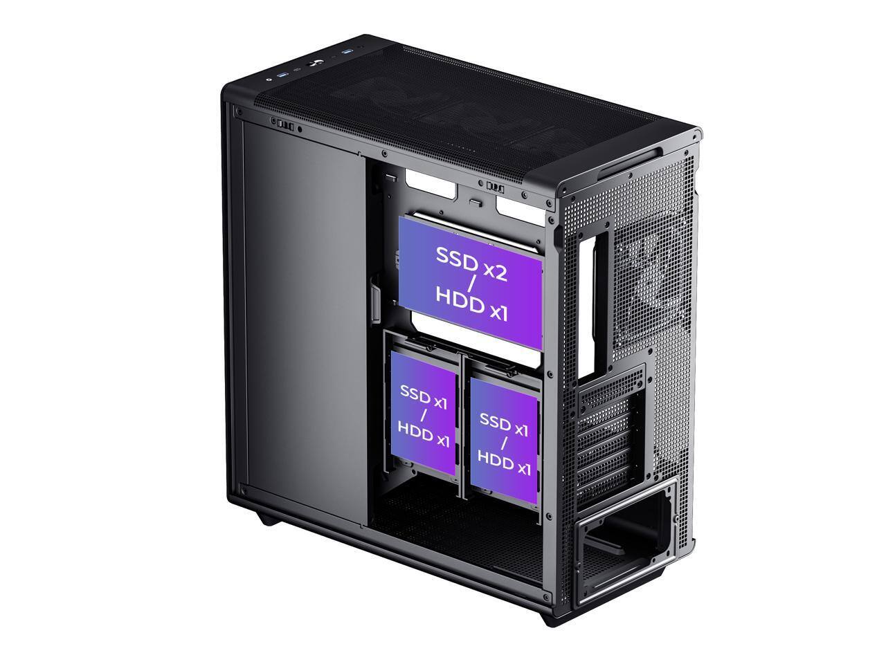 SSD x2 / HDD x1  
SSD x1 / HDD x1  
SSD x1 / HDD x1