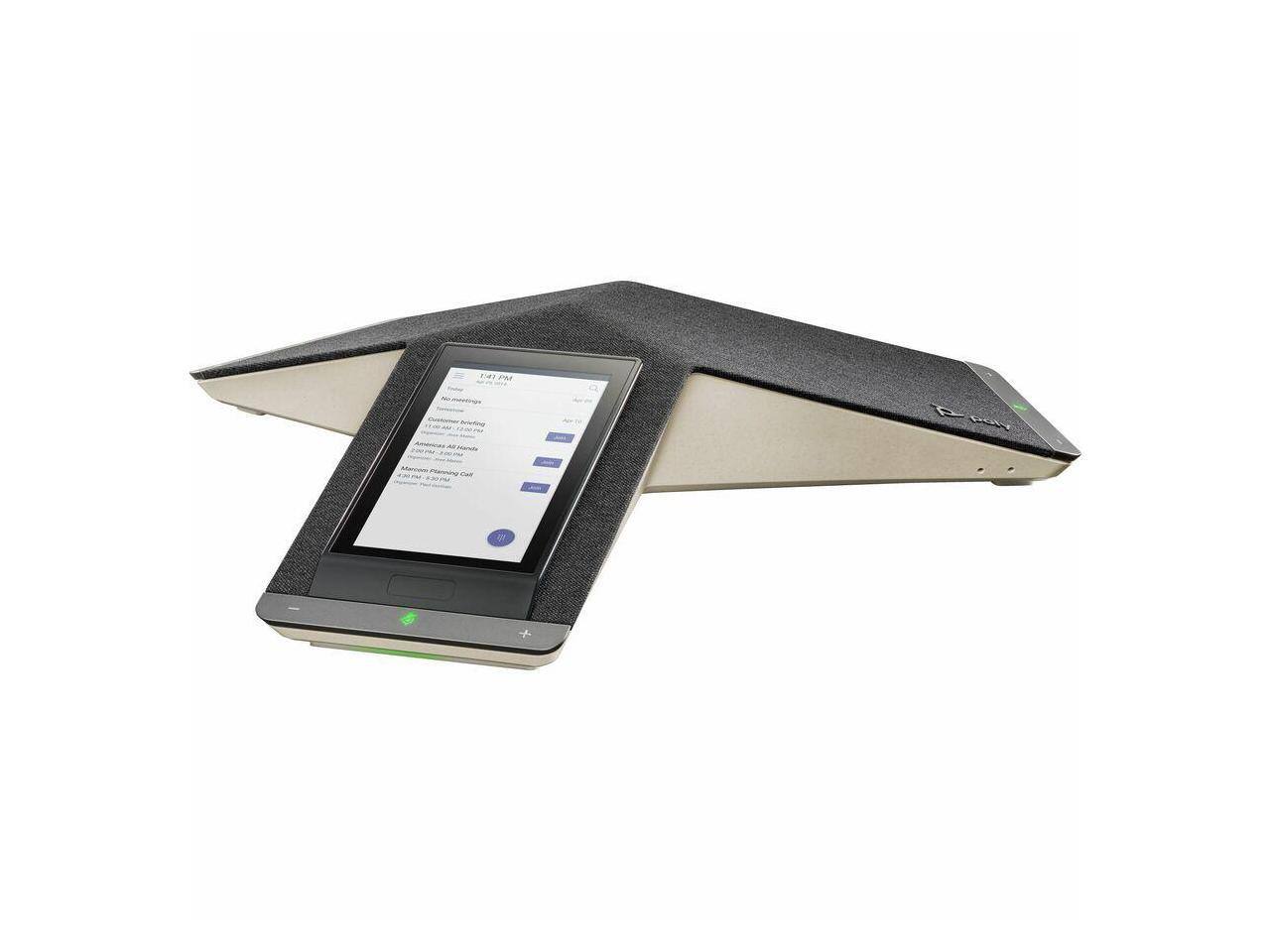 Front. Poly - Poly Trio C60 IP Conference Station Corded/Cordless Wi-Fi Bluetooth 830A1AA - Black.
