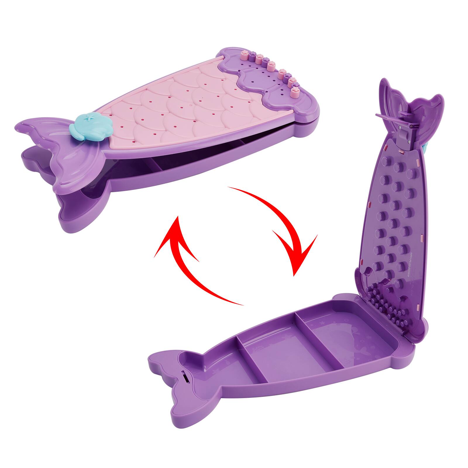 Alt View 8. Topteng - Bracelet Making Kit for Kids - Create 8 Bracelets, Complete DIY Craft Set, Pink, Perfect Gift - Purple.