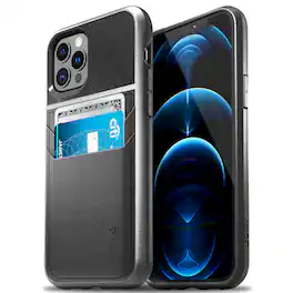 Vena - Legacy Shockproof Protective Leather Wallet Minimalist Case for Apple iPhone 12 / iPhone 12 Pro - Multicolored