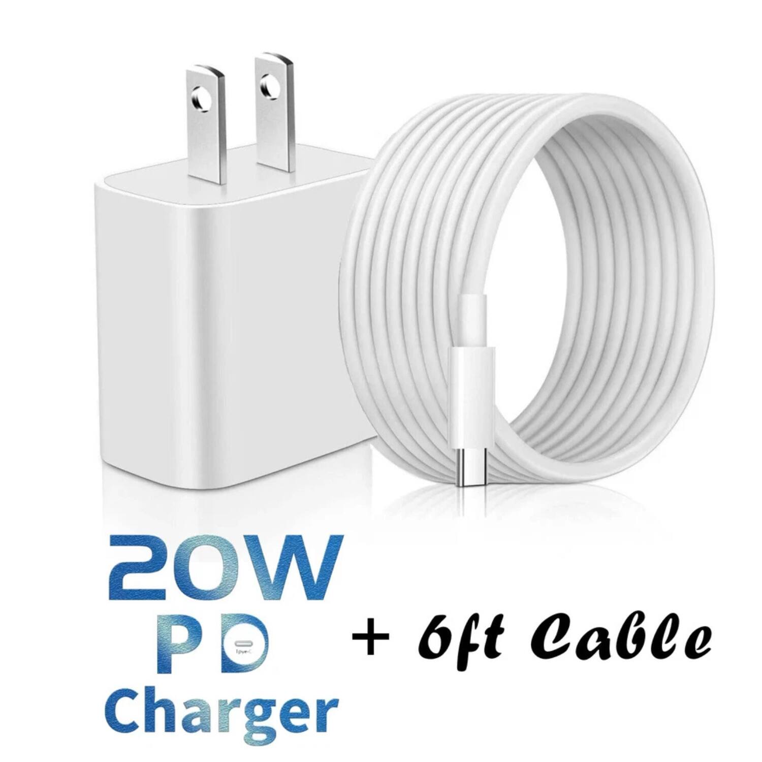 20W PD + 6ft Cable Charger