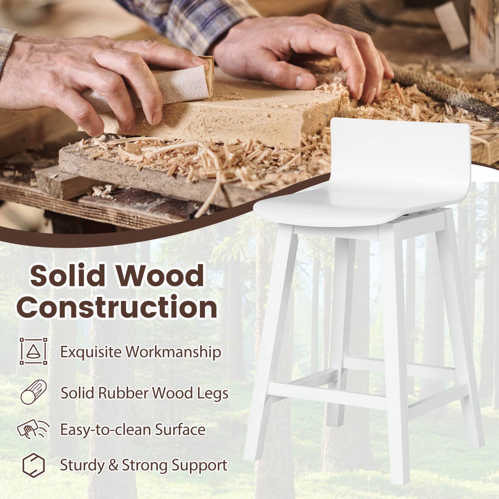 Solid Wood Construction  
Exquisite Workmanship  
Solid Rubber Wood Legs  
Easy-to-clean Surface  
Sturdy & Strong Support