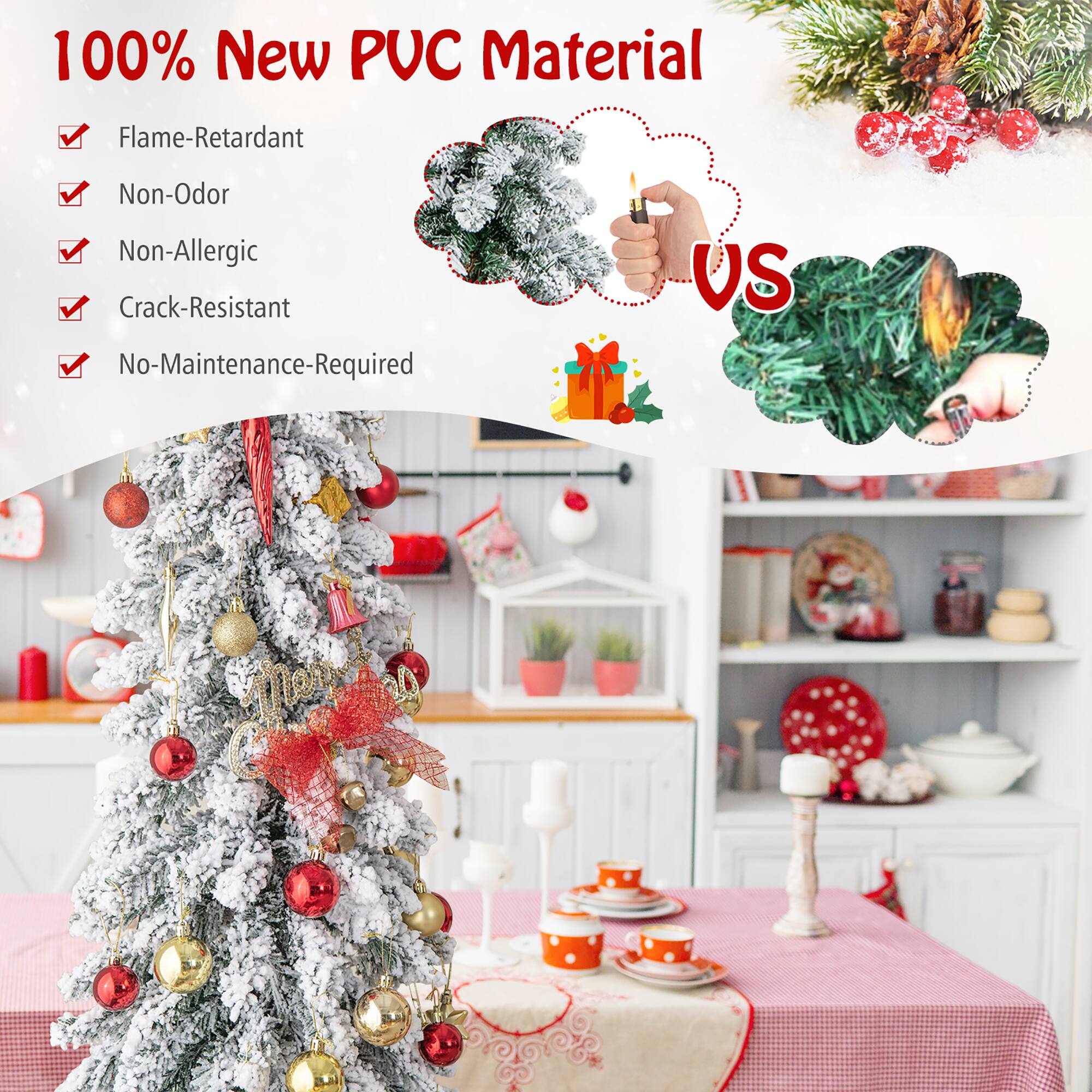 100% New PUC Material

- Flame-Retardant
- Non-Odor
- Non-Allergic
- Crack-Resistant
- No-Maintenance-Required

US