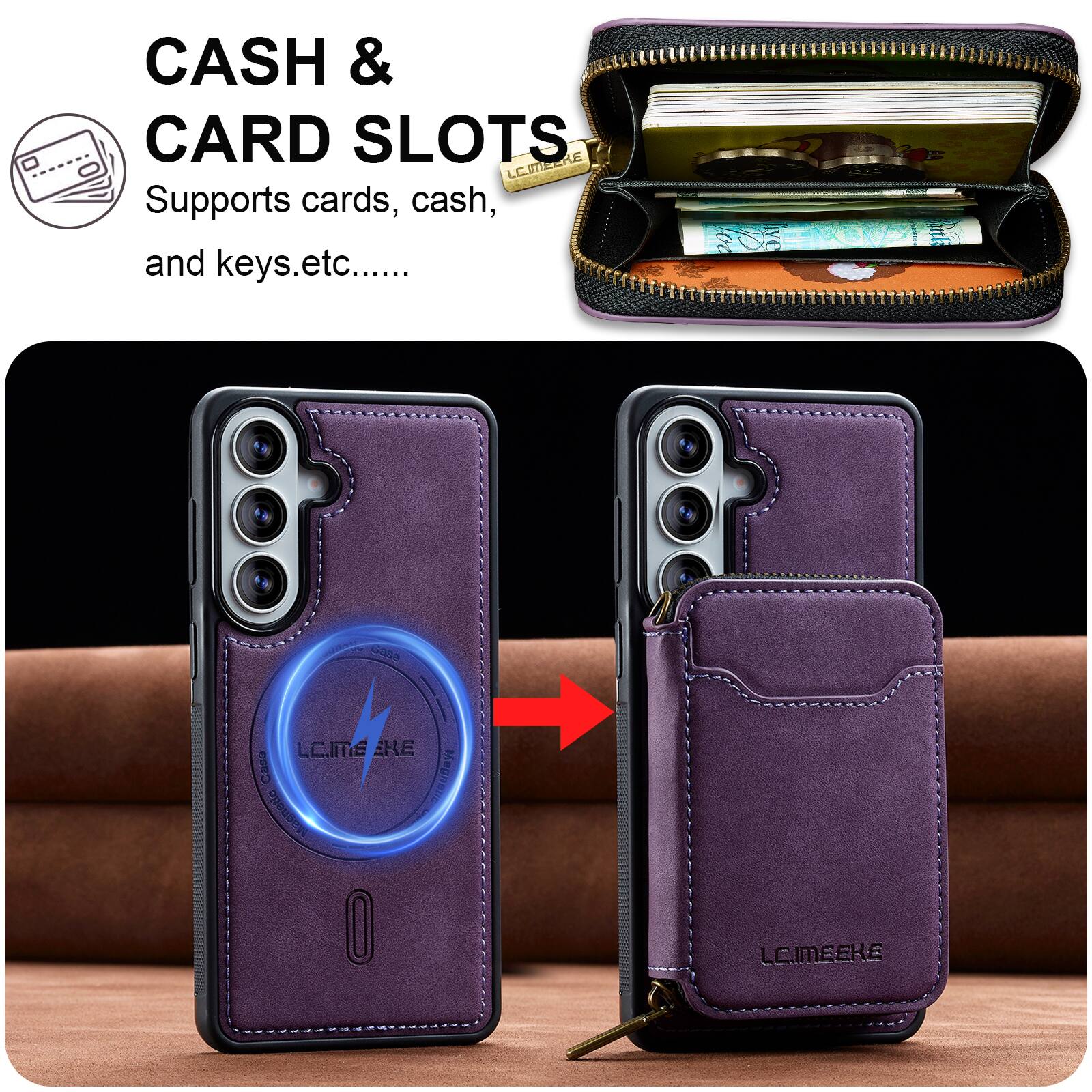 CASH & CARD SLOTS  
Supports cards, cash, and keys, etc.....