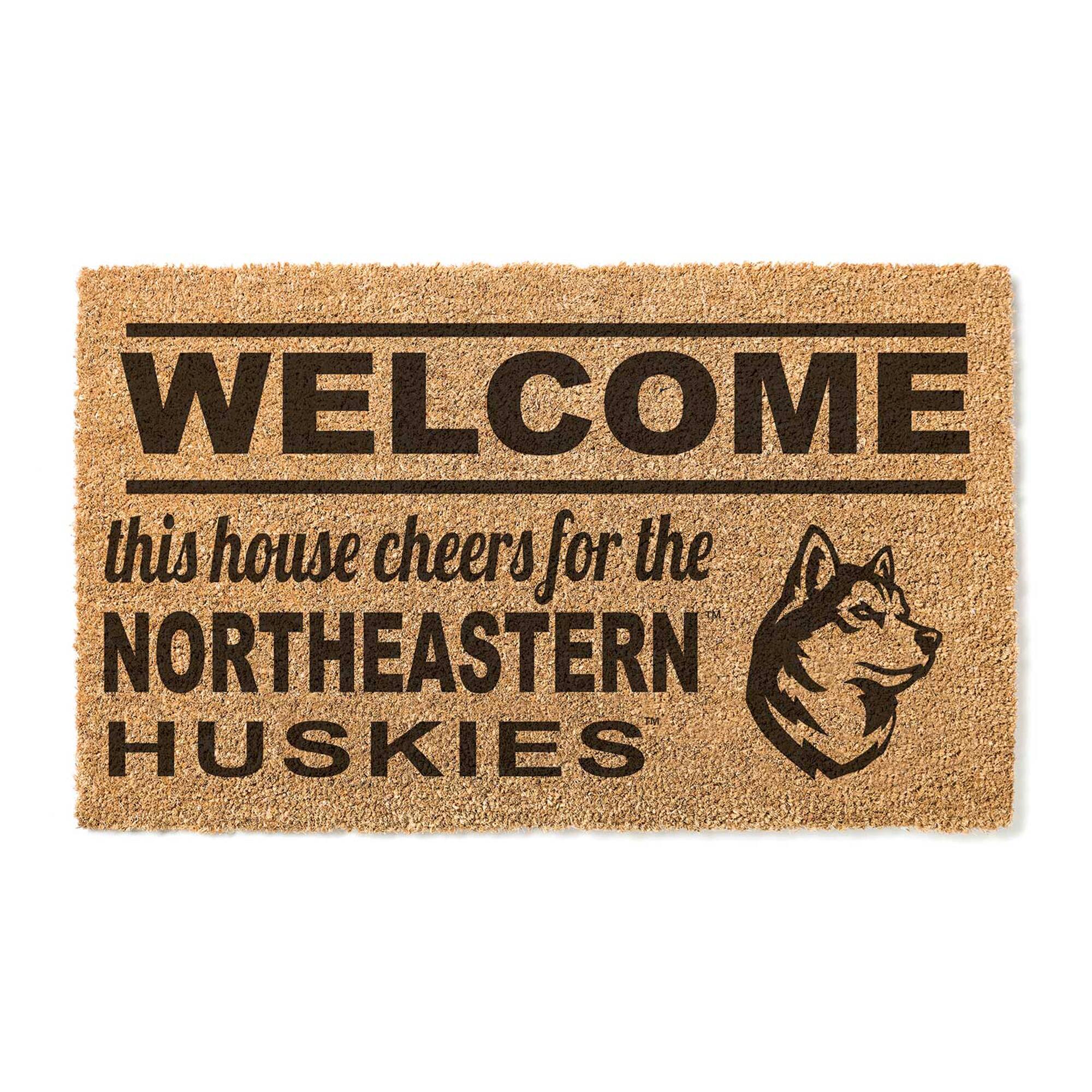 Northeastern Huskies 18" x 30" Welcome Doormat