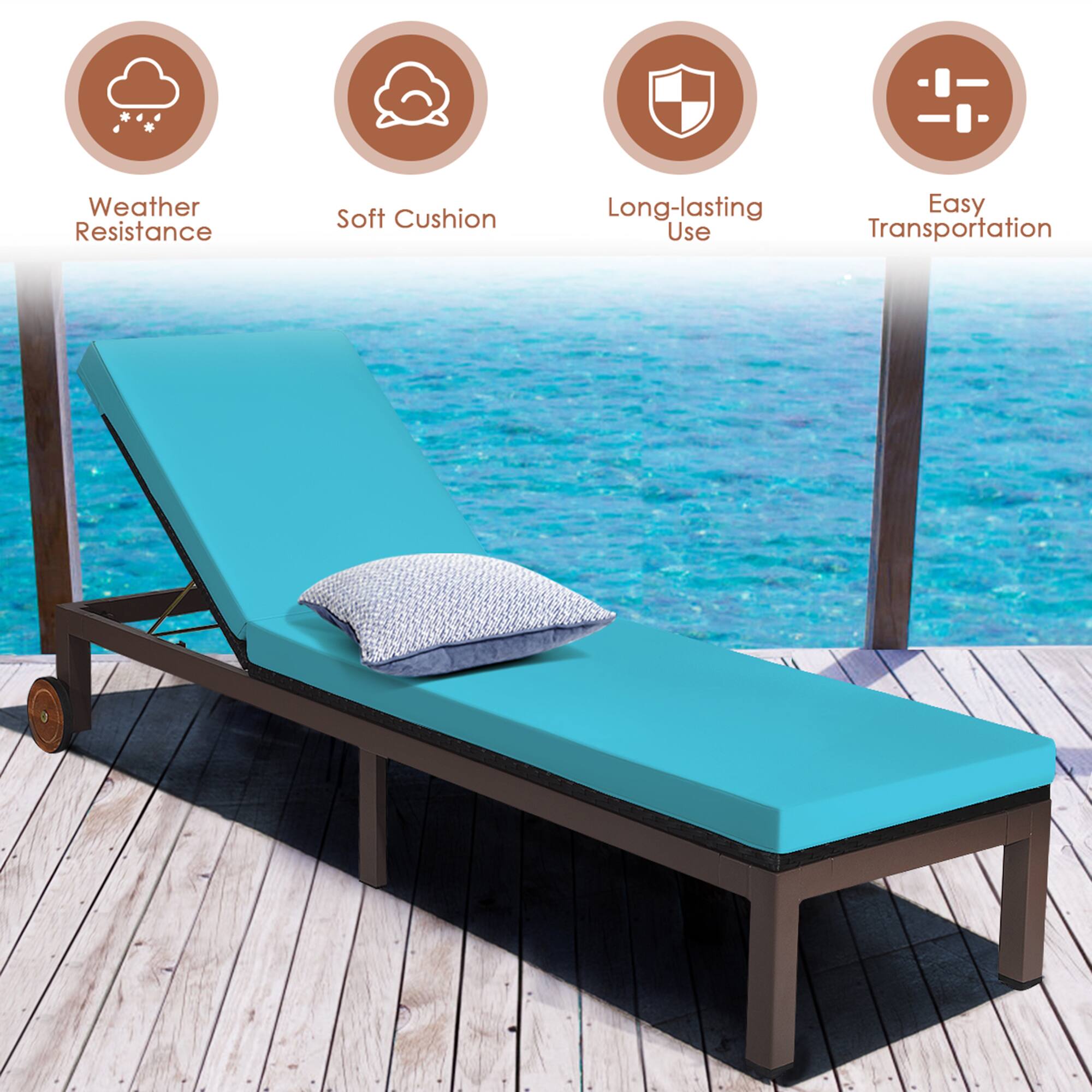 Weather Resistance, Soft Cushion, Long-lasting Use, Easy Transportation