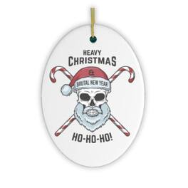 OrnamentallyYou - Heavy Emo Christmas Santa Ornament - Multi-colored