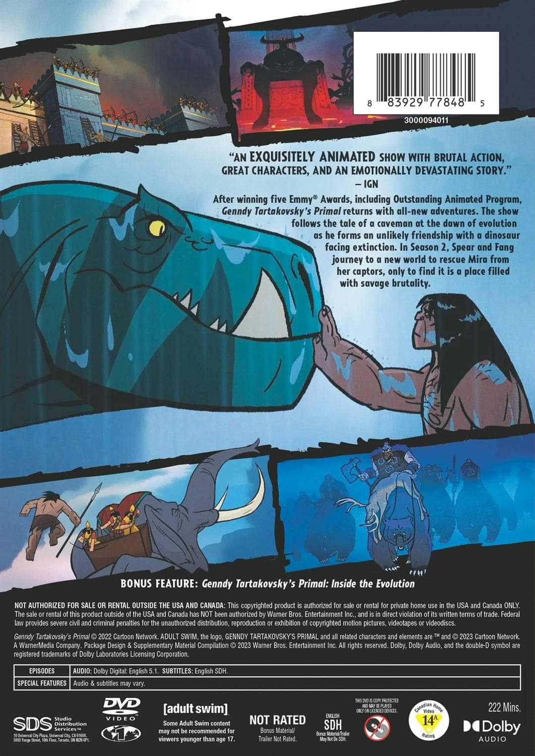 Genndy Tartakovsky's Primal: The Complete Second Season [DVD