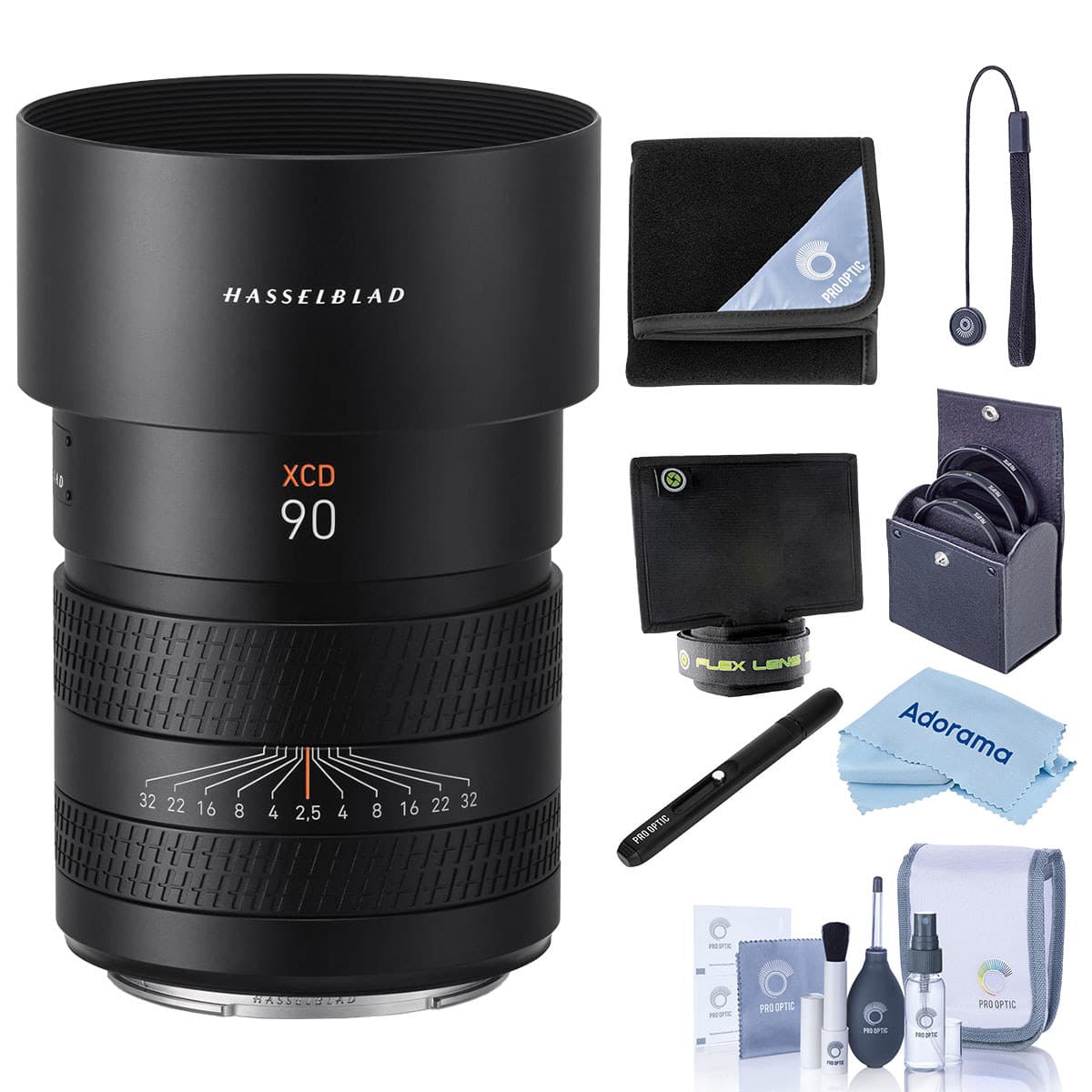 Hasselblad - XCD 90mm f/2.5 V Lens, Bundle with 72mm Filter Kit, Lens Wrap, Lens Shade, Pen Lens Cleaner and Cleaning Kit price history on PriceWatchPro