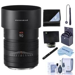 Bundle - Hasselblad - XCD 90mm f/2.5 V Lens, with 72mm Filter Kit, Lens Wrap, Lens Shade, Pen Lens Cleaner and Cleaning Kit