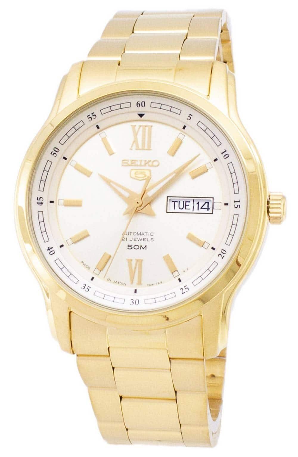 Seiko - Automatic SNKP20 SNKP20J1 SNKP20J Japan Made Men's Watch - Champagne and Gold price history on PriceWatchPro