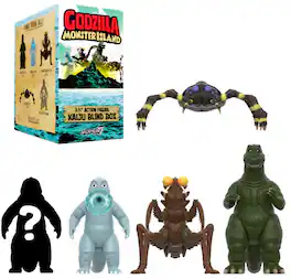 Super7 - Toho - Reaction Blind Box Wv13 - Showa Monster Island 12pc PDQ - COLLECTIBLES - Multicolor