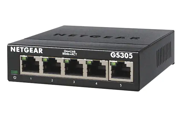 NETGEAR NETGEAR On=Link Blink=ACT GS305
1
2
3
4
5