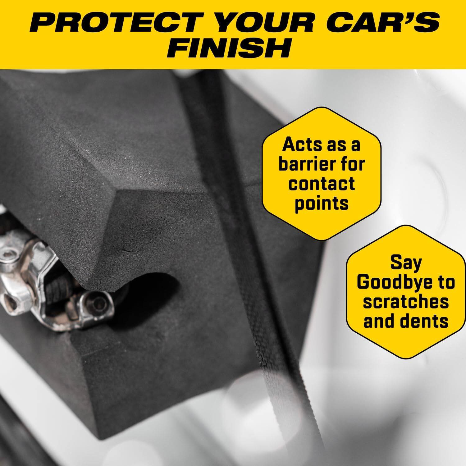 PROTECT YOUR CAR'S FINISH

Acts as a barrier for contact points

Say Goodbye to scratches and dents
