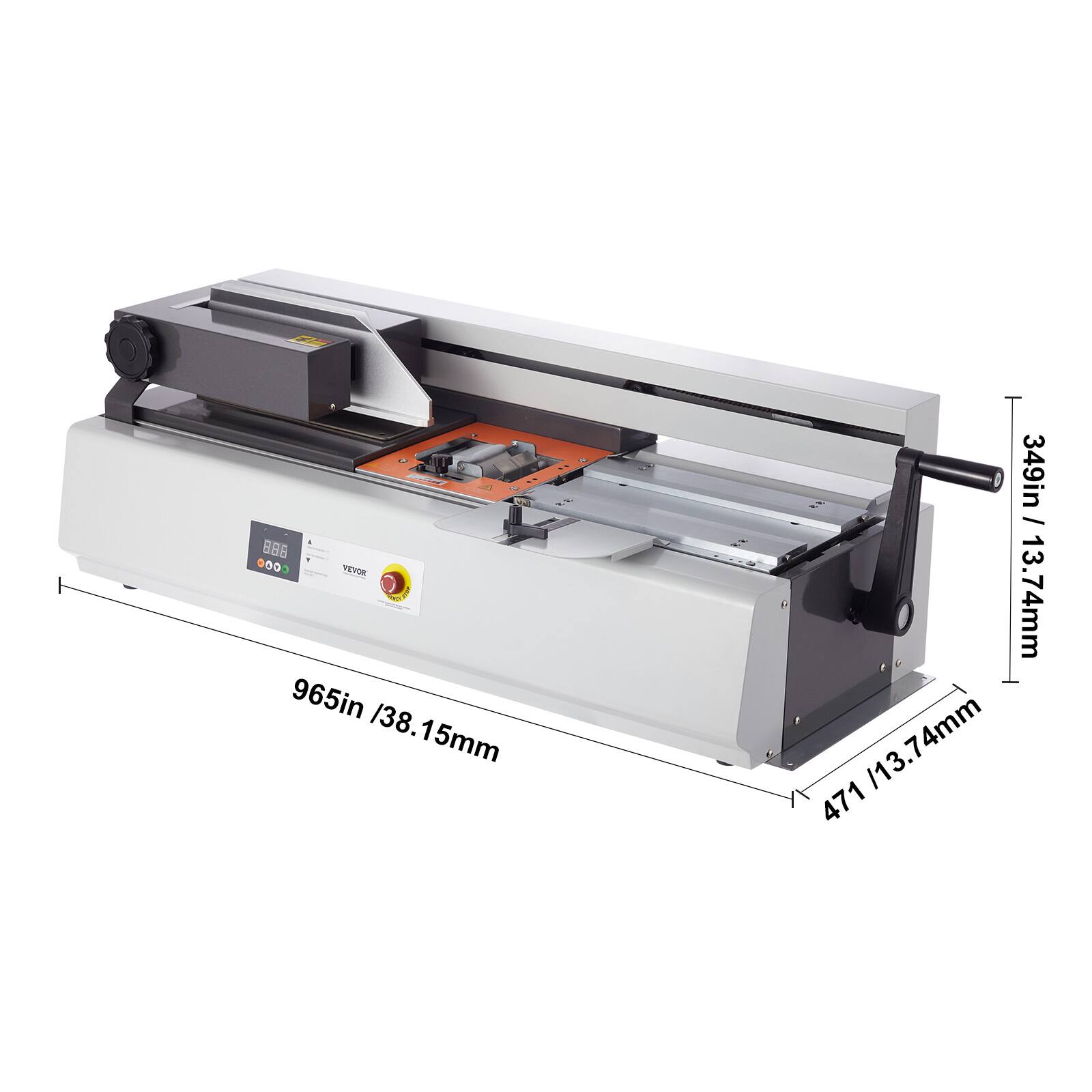 888 0000 VEVOR  
965in / 38.15mm  
349in / 13.74mm  
471 / 13.74mm  
74mm