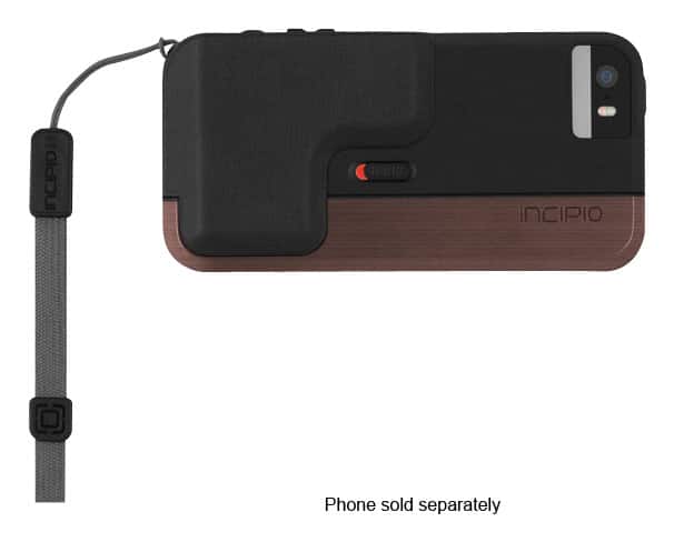 Incipio - Focal Camera Case for Apple® iPhone® SE, 5s and 5 - Gold - Larger Front