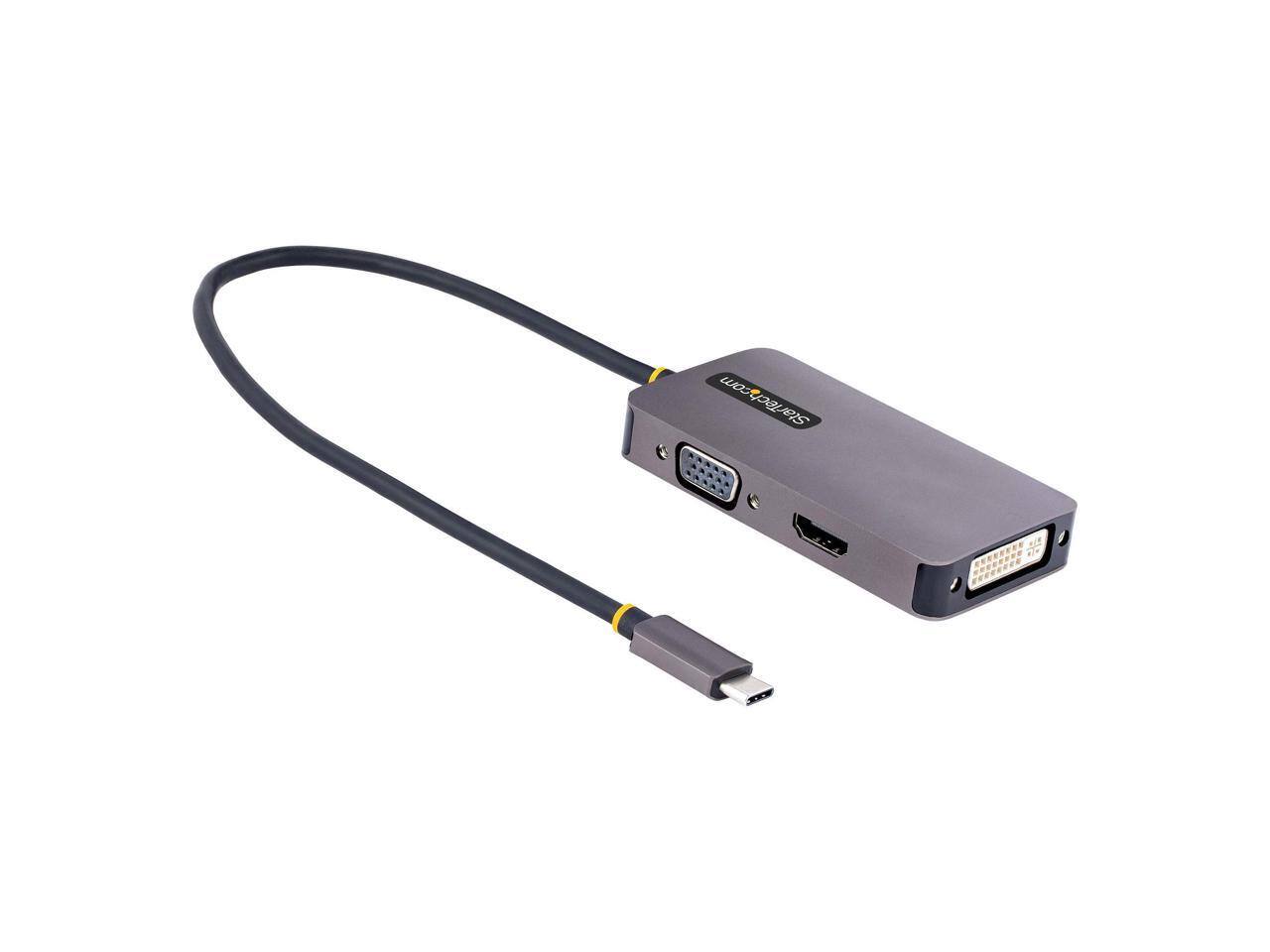 Alt View 1. StarTech.com - StarTech USB C to HDMI DVI VGA Video Adapter 118USBCHDMIVGADVI.