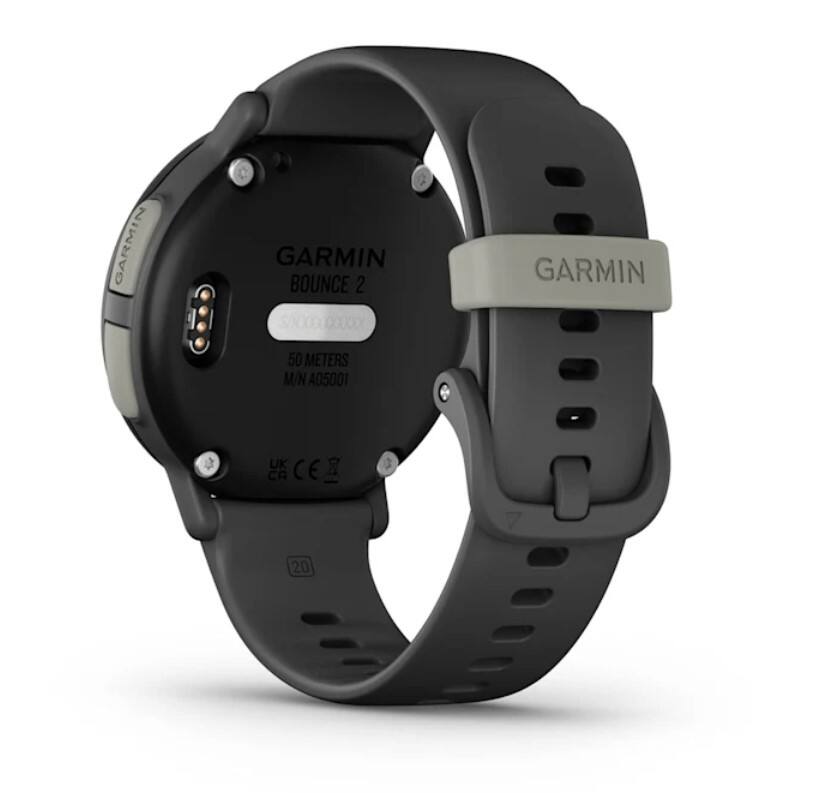 GARMIN BOUNCE 2  
S/N: 00000  
50 METERS  
M/N: A05001  
UK CA CE  
20