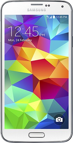  T-Mobile Prepaid - Samsung Galaxy S 5 4G No-Contract Cell Phone - White