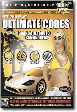 Front Standard. Datel - Ultimate Codes: Grand Theft Auto: San Andreas.