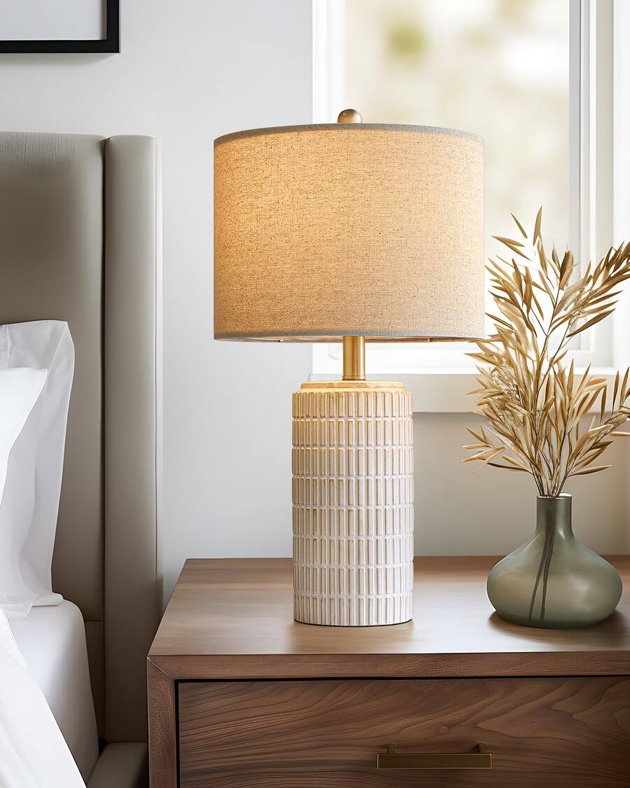 HM 1810 PoKat Bedside Table Lamp Bedroom Nightstands Ceramic Lamp ...