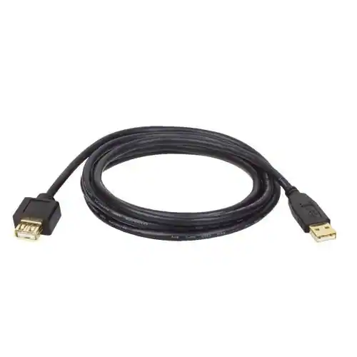 Front. Tripp Lite - 3-ft. USB 2.0 Gold Extension Cable (USB A M/F).
