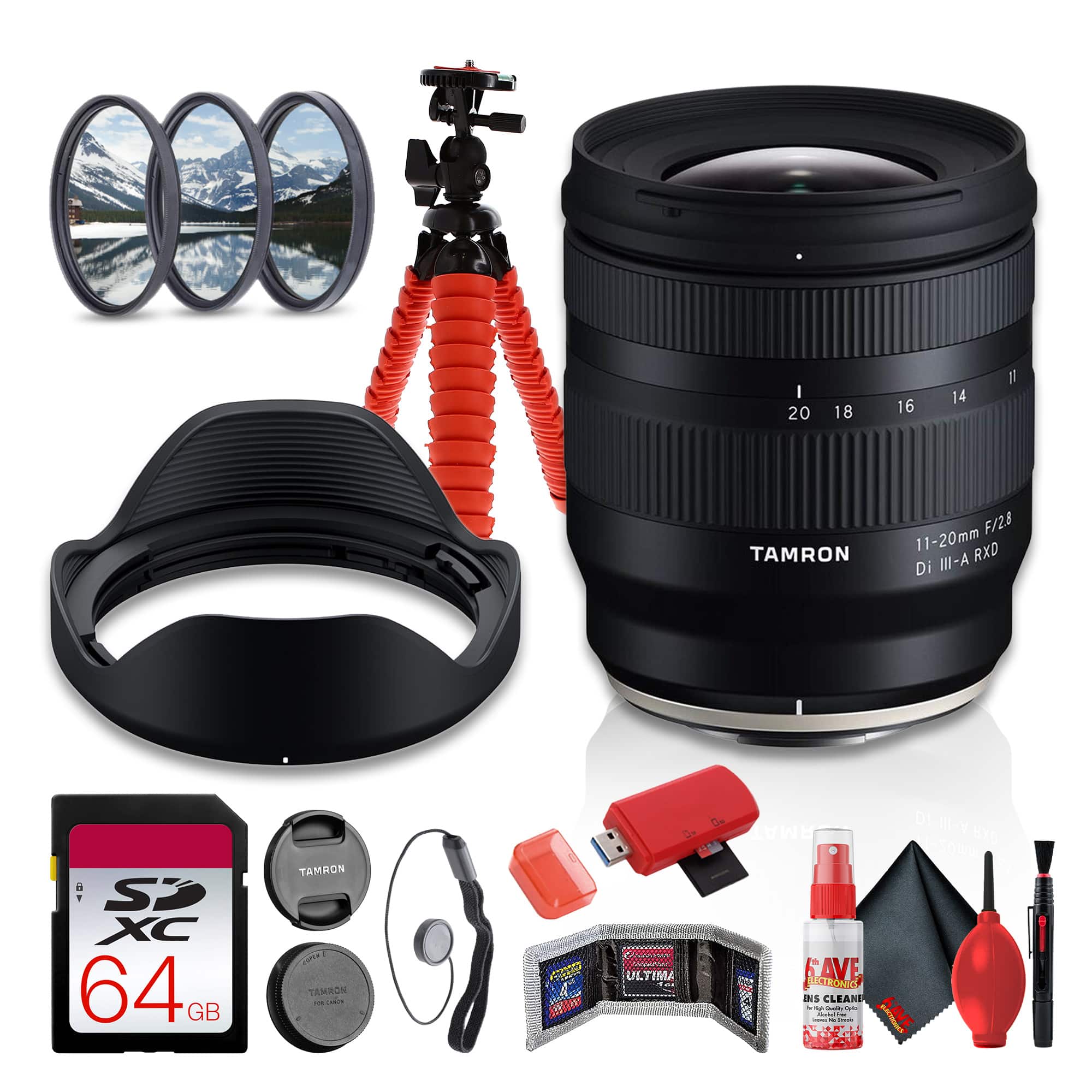 Tamron - 11-20mm f/2.8 Di III-A RXD Lens for Fujifilm X Bundle - Black price history on PriceWatchPro