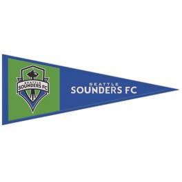 WinCraft - Seattle Sounders FC 13" x 32" Wool Primary Logo Pennant - Multicolor